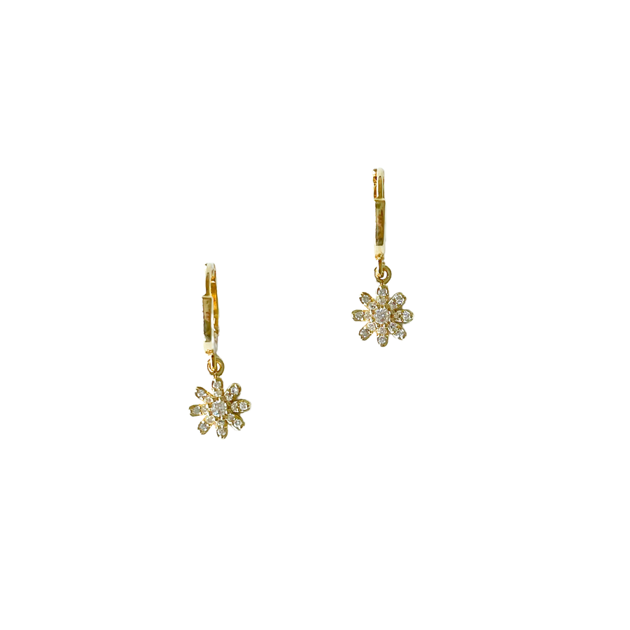Twiggy daisy earrings