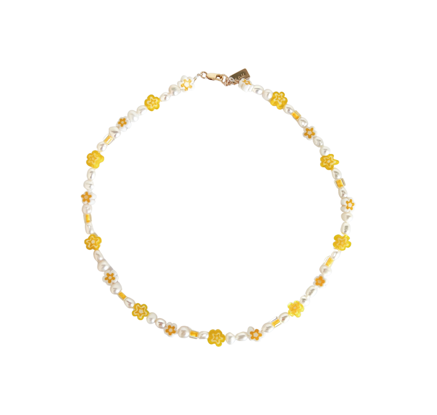 Lemon flower necklace