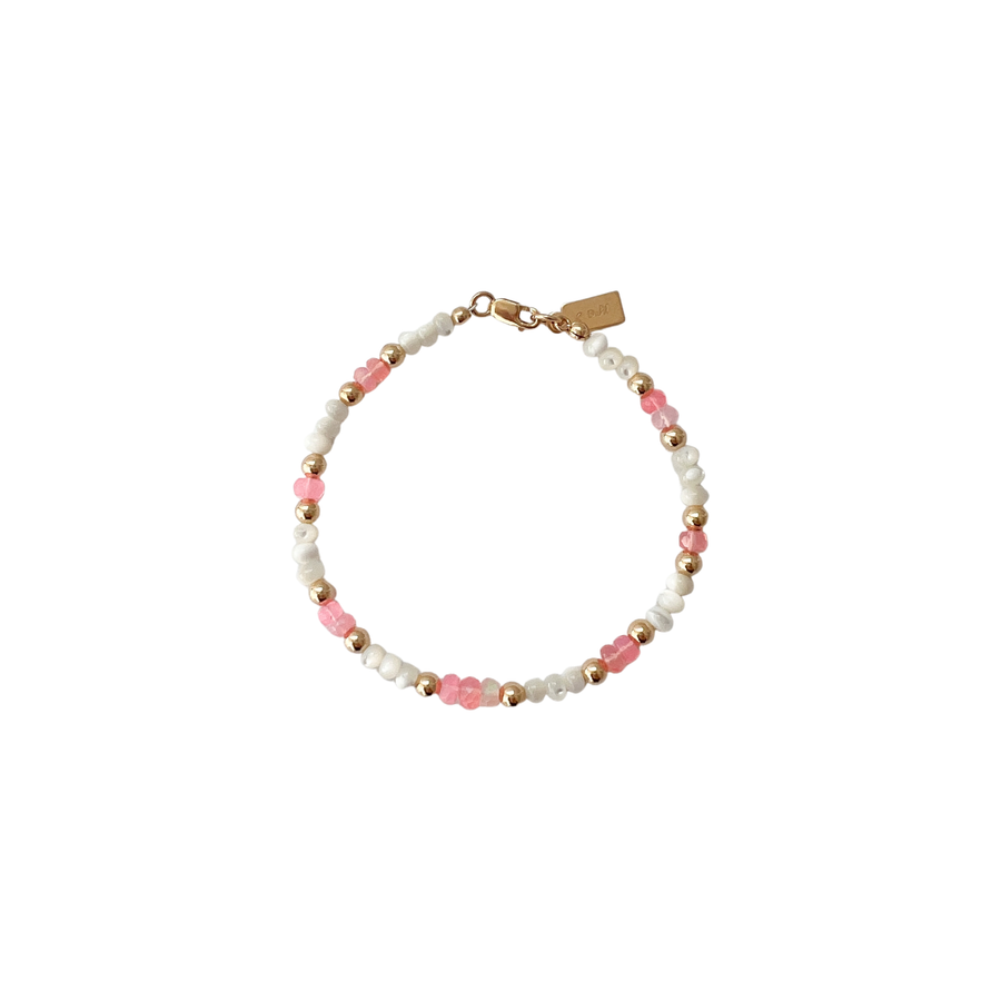 Pink opal bracelet