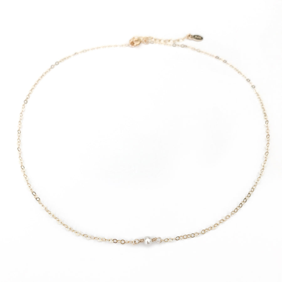 14K Dainty Pearl Necklace - C.Dahl Jewelry | ShopCDahl