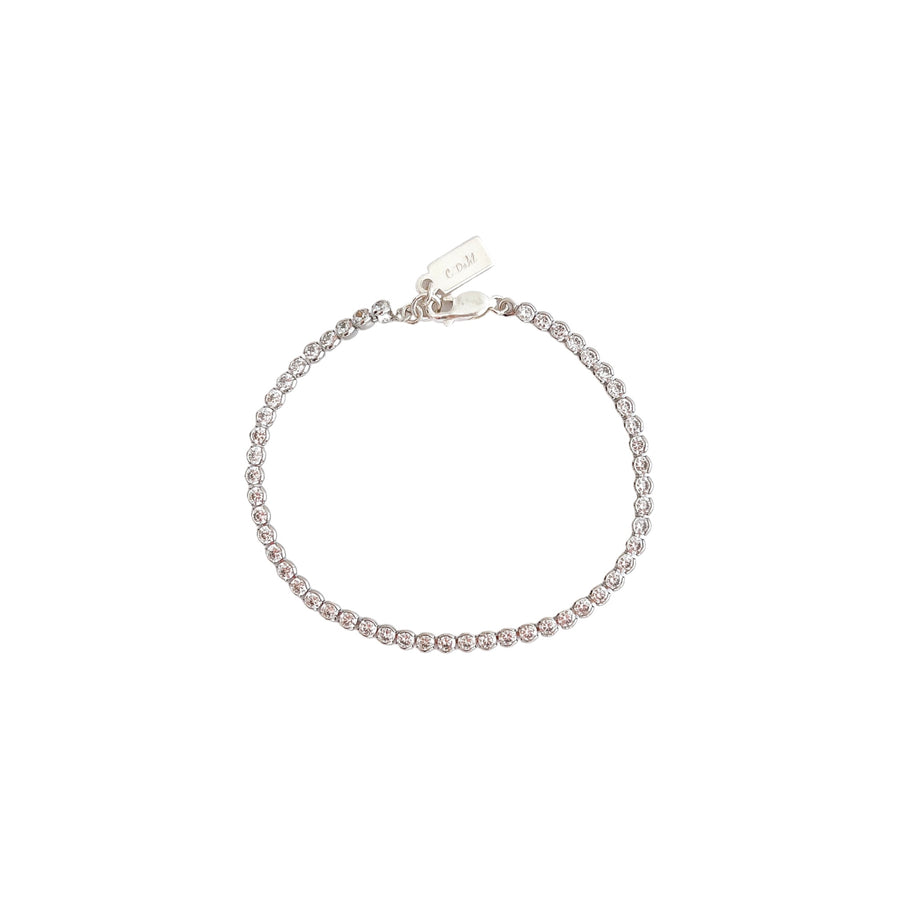 Newport tennis bracelet (rhodium)