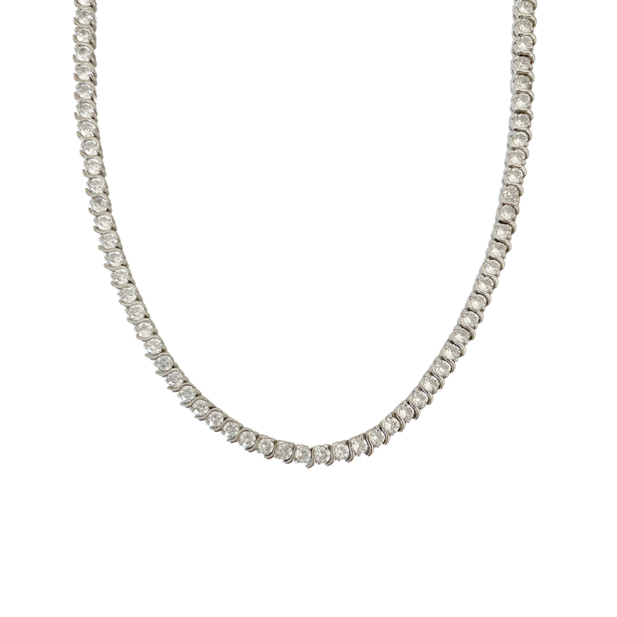 Tennis necklace - Silver