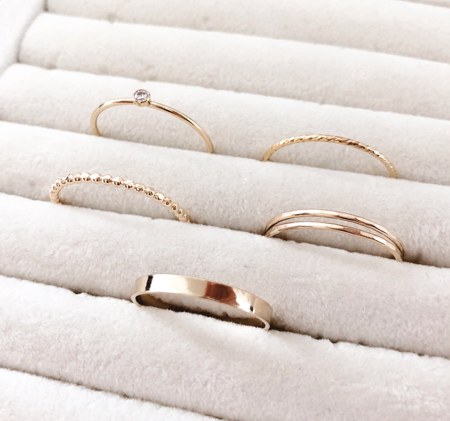14K GF Flat Band Ring - C.Dahl Jewelry | ShopCDahl
